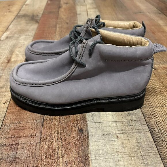 Anca Grey leather ankle boots men's 8.5 - Picture 4 of 10